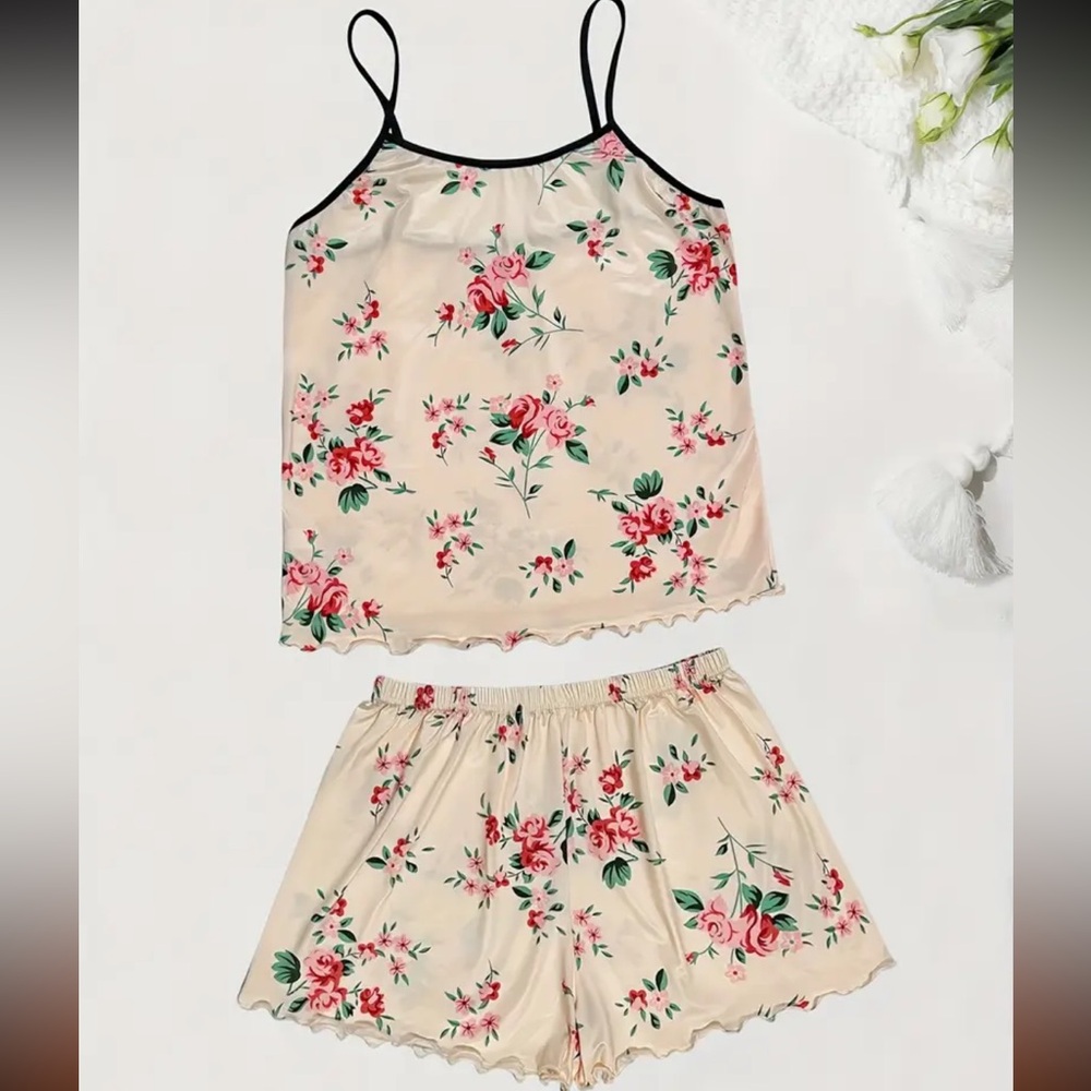 Floral Matching Lounge Pajama Set